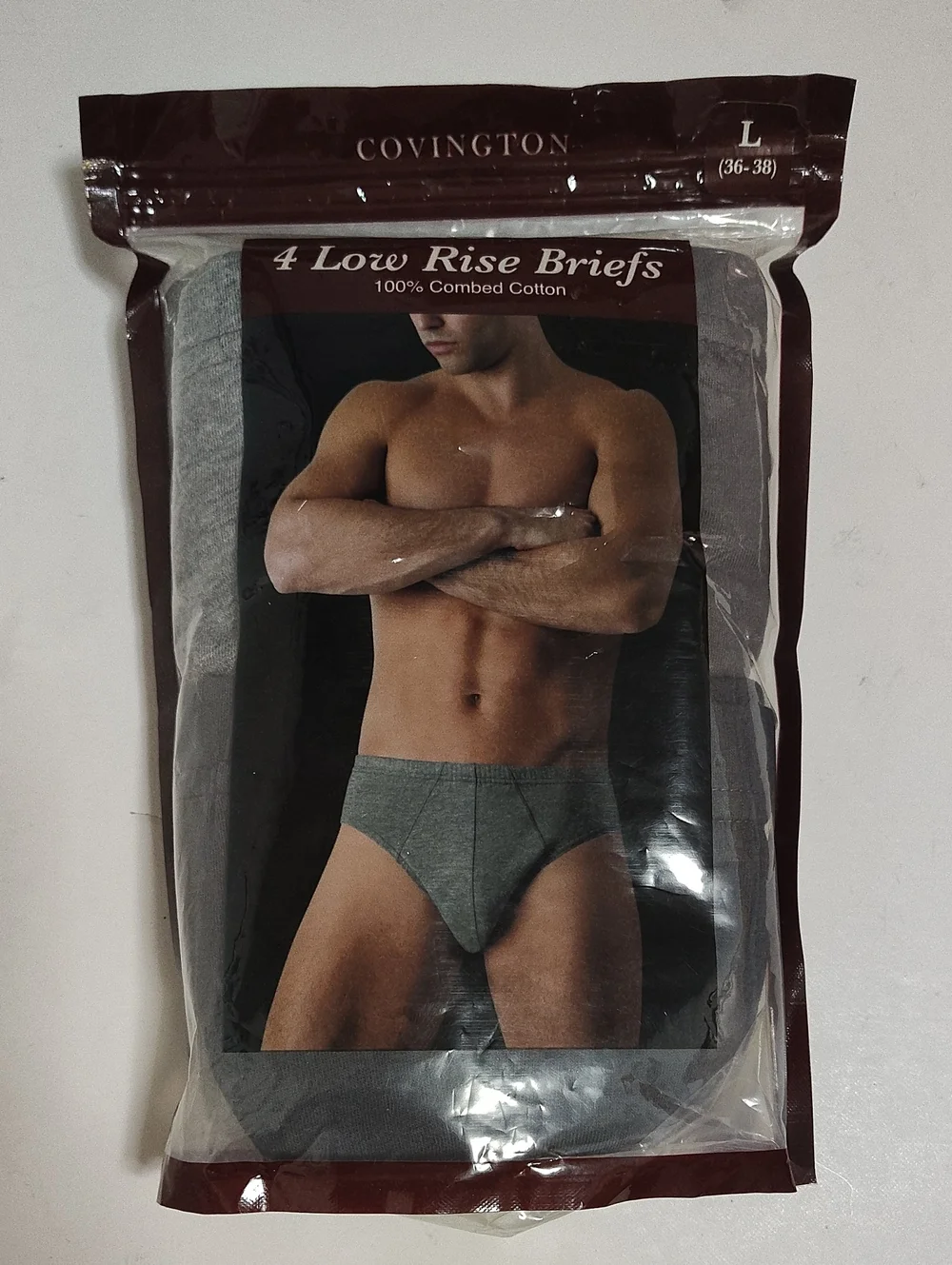 NIP Vintage Covington Men's Low Rise Briefs Underwear -4 Pack -Size L36-38